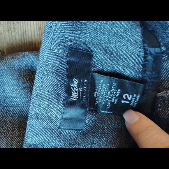 Mossimo Herringbone Pencil Skirt gray 33 in business stretch - Picture 7 of 7